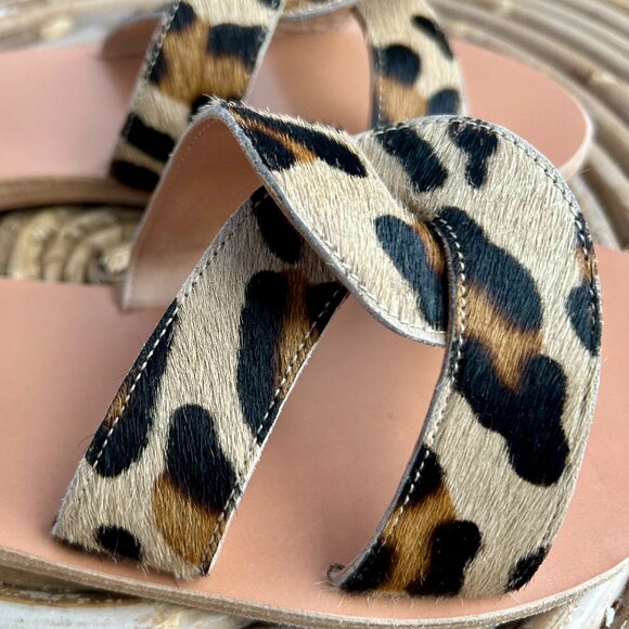 Ancient Greek Sandals Desmos – Pony Leopard, Size 39 (Like New) - Picture 4 of 6